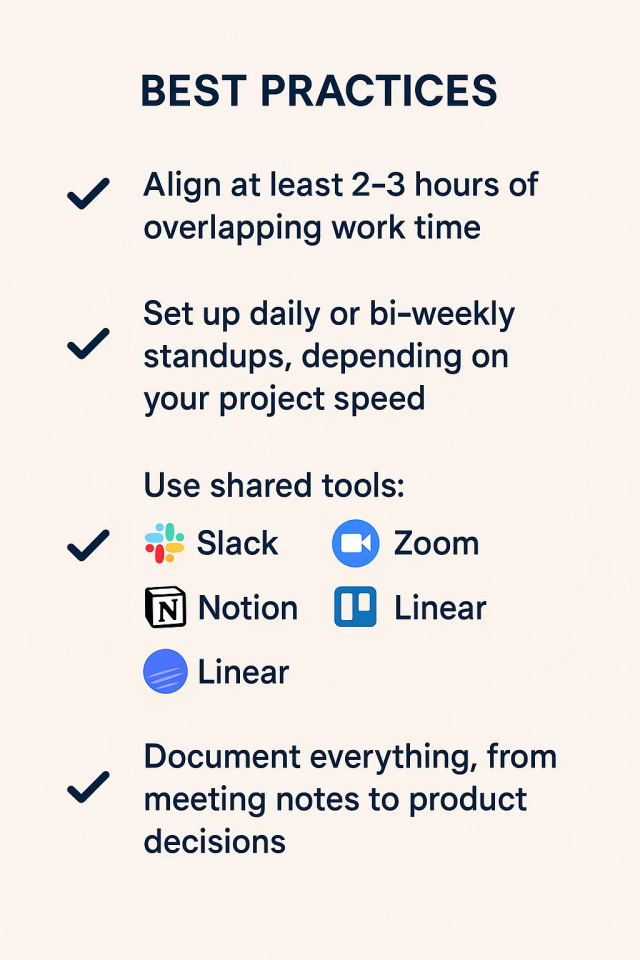 Hiring remote means working asynchronously