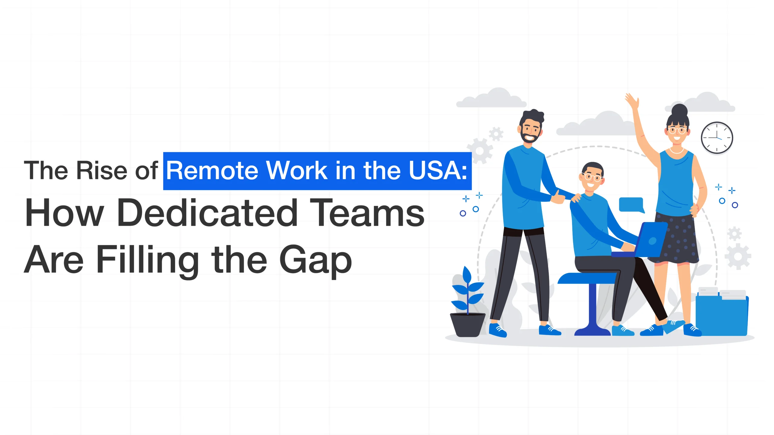 Dedicated development team working remotely on software solutions
